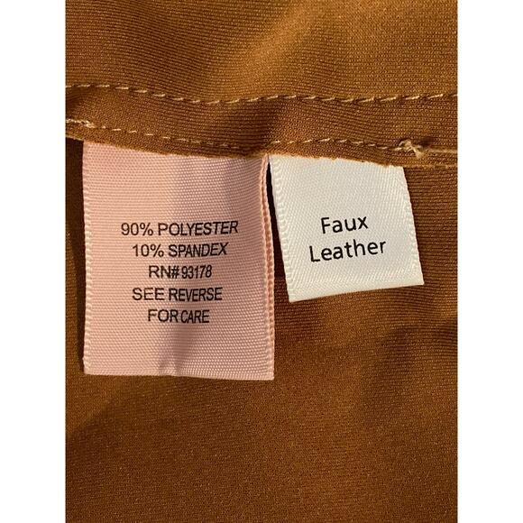 Philosophy Republic Clothing Faux Leather Jacket Size Medium in Cedar NWT - Picture 6 of 7